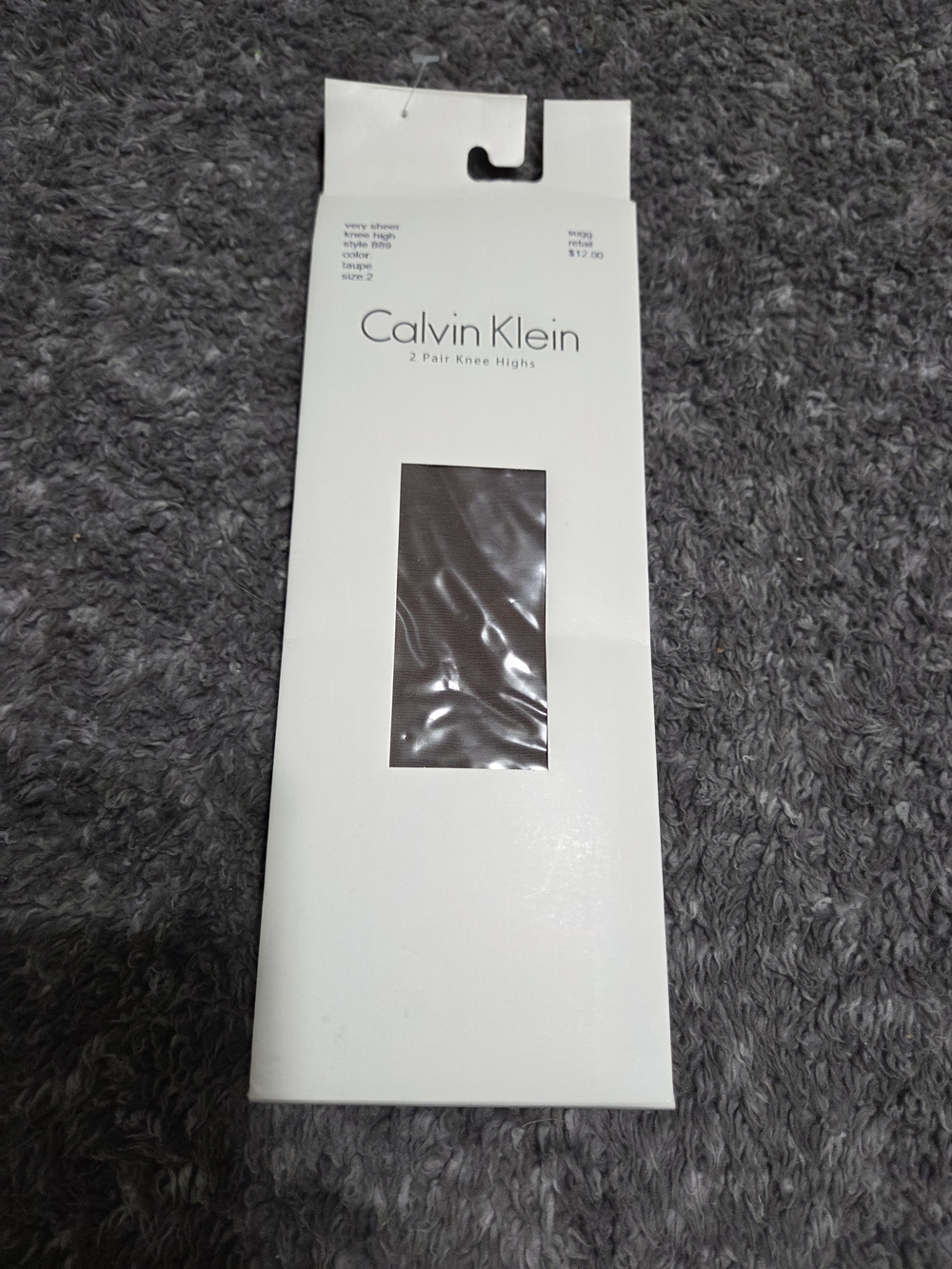 Calvin Klein Toupe Knee-High Hosiery - 2 Pair